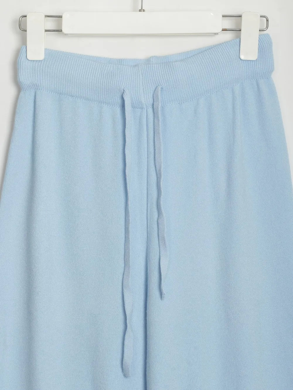 Casual V-neck Knitted Two Piece Pant Set