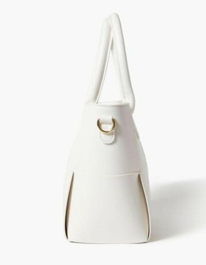 Faux Leather Basketwoven Tote Bag | On sale | The Nichole