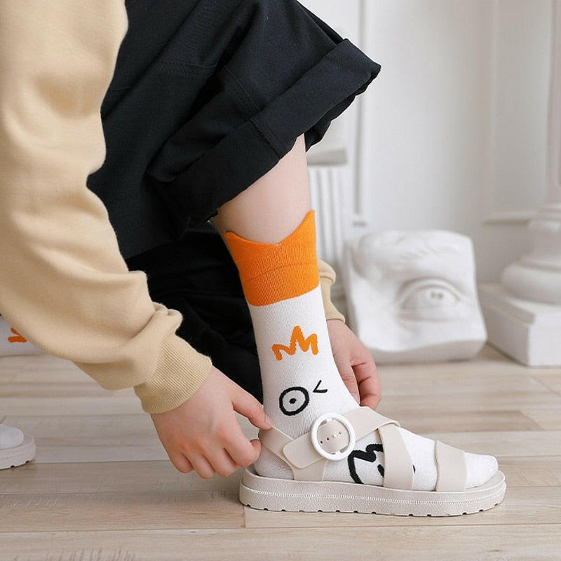 Funny Crazy Goose Cotton Socks | On sale | 80% cotton 15%
