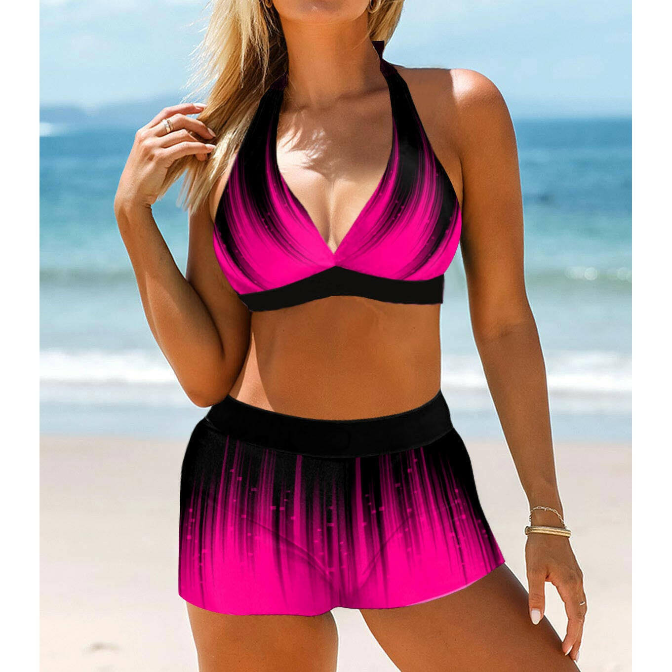 Two-Piece Tankini Swimsuit