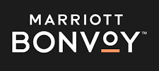 Logo for Marriott Bonvoy™ featuring white text on a dark background.