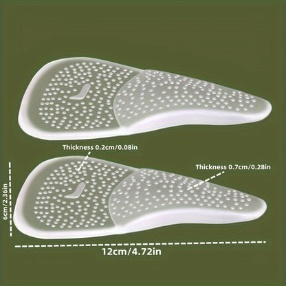 Comfortable Silicone Gel Insoles for High Heels – Arch Support & Cushioning (3 Pairs) - by The Nichole Collection