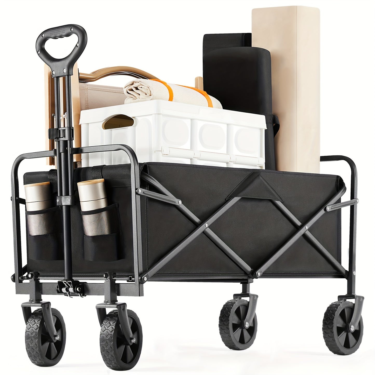 Heavy-Duty Collapsible Utility Wagon Cart - by The Nichole Collection