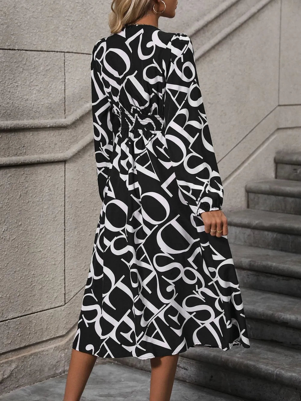 Bold Letters Midi Dress