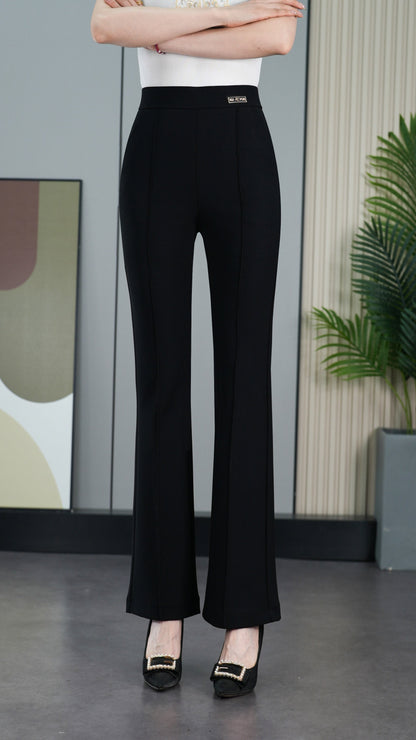 High Waist Flare Leg Pants - For Office & Work - by The Nichole Collection