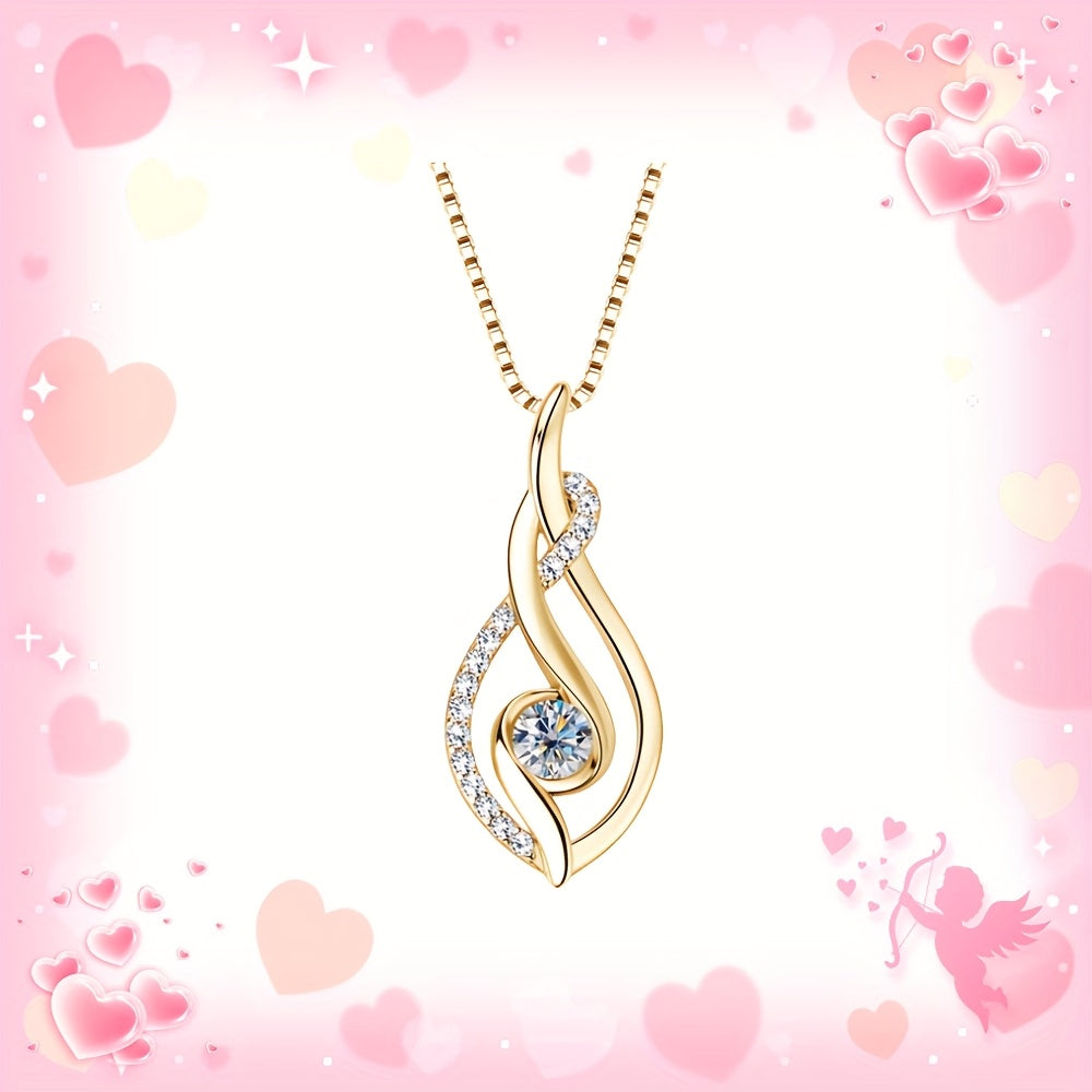 18K Gold Moissanite Necklace – 0.25ct Fine Jewelry for Women