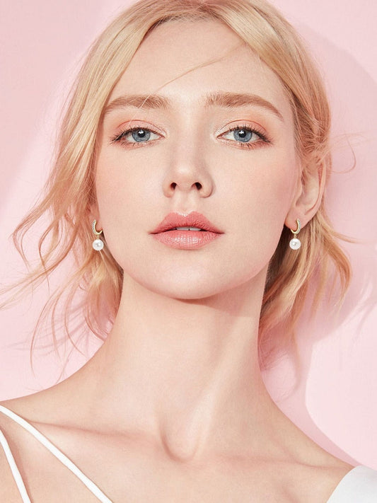 The Nichole Collection Gold / One Size 925 Sterling Silver Freshwater Pearl Earrings