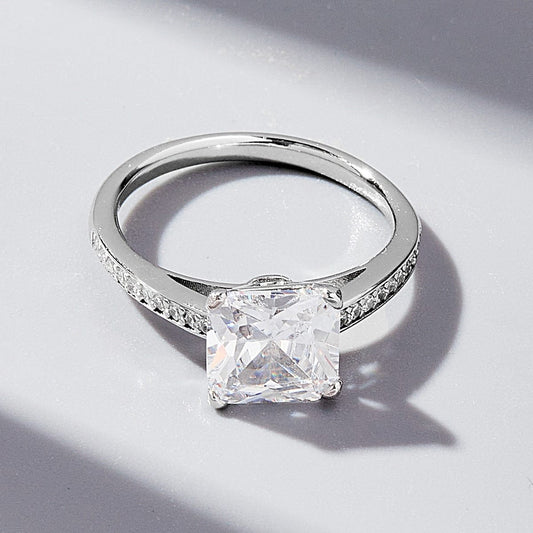 The Nichole Collection Silver / 6 925 Sterling Silver Zircon Ring
