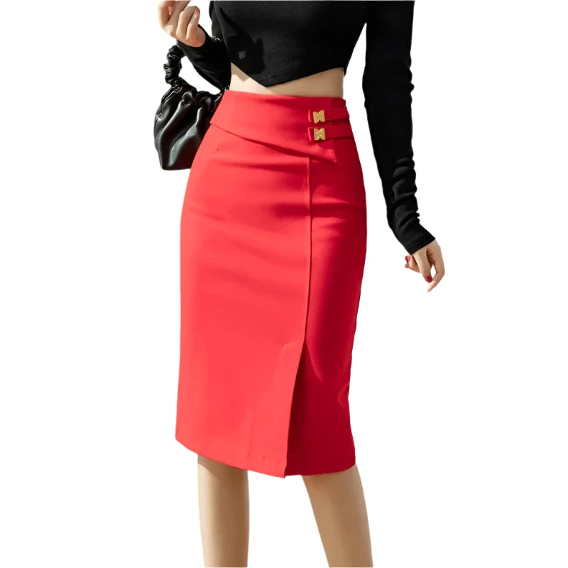 Classy High Waist Pencil Skirt