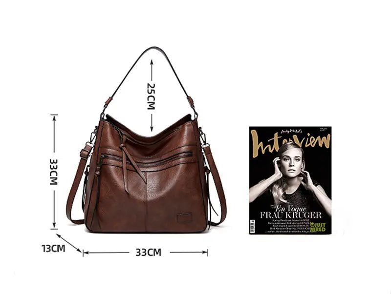 Versatile ChristieAnn Handbag with Silt and Cell Phone