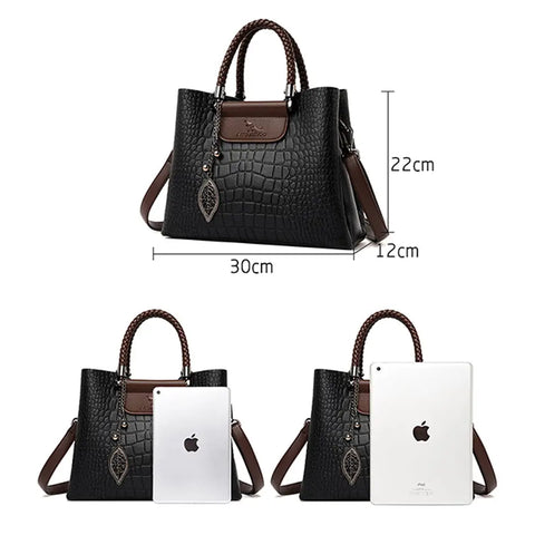 Alexandra Genuine Leather Shoulder Bag with Cell Phone