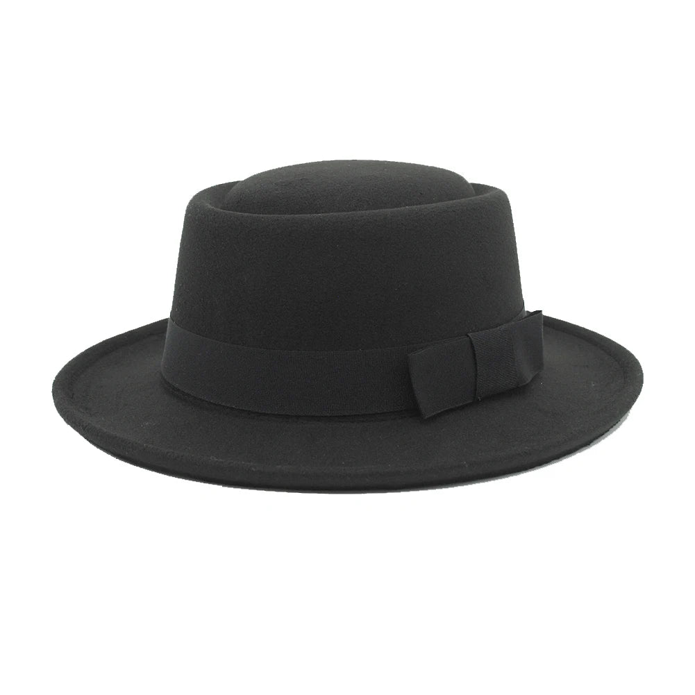 Vintage Soft Felt Fedora Hat with Wide Brim - Hat by The Nichole Collection