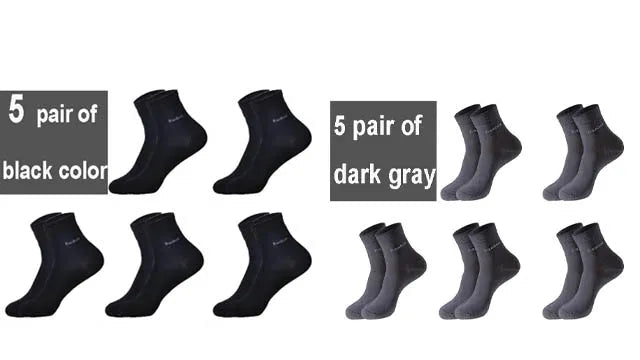 EcoComfort Bamboo Fiber Crew Socks - 10-Pack | Breathable, Sustainable, Casual Fit (EU 39-44 | US 7-11)