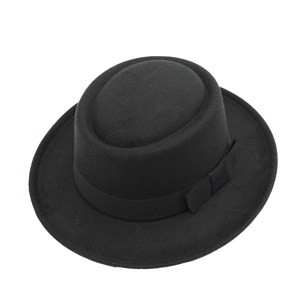 Vintage Soft Felt Fedora Hat with Wide Brim - Hat by The Nichole Collection