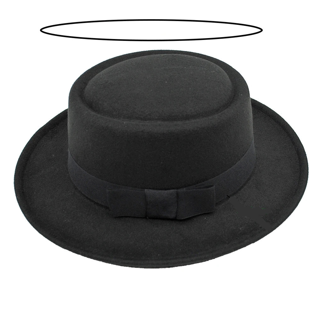 Vintage Soft Felt Fedora Hat with Wide Brim - Hat by The Nichole Collection