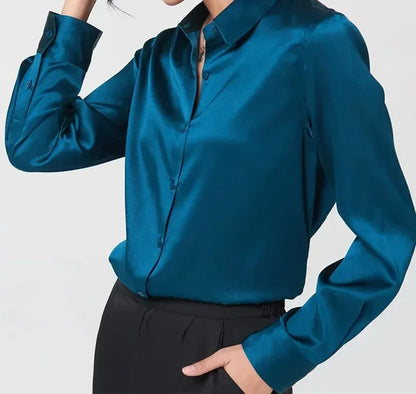 Soft and Breathable Women's 100% Silk Blouse