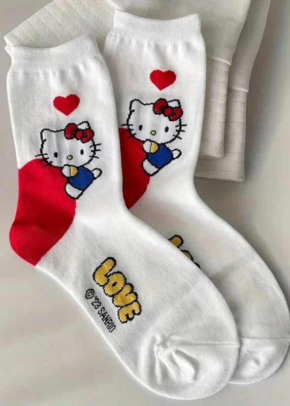 Hello Kitty Long Tube Casual Cotton Socks