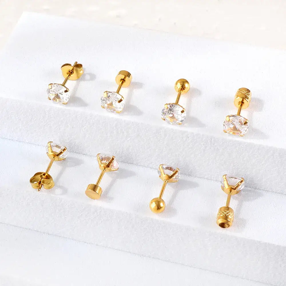 Sophisticated Cubic Zirconia Studs