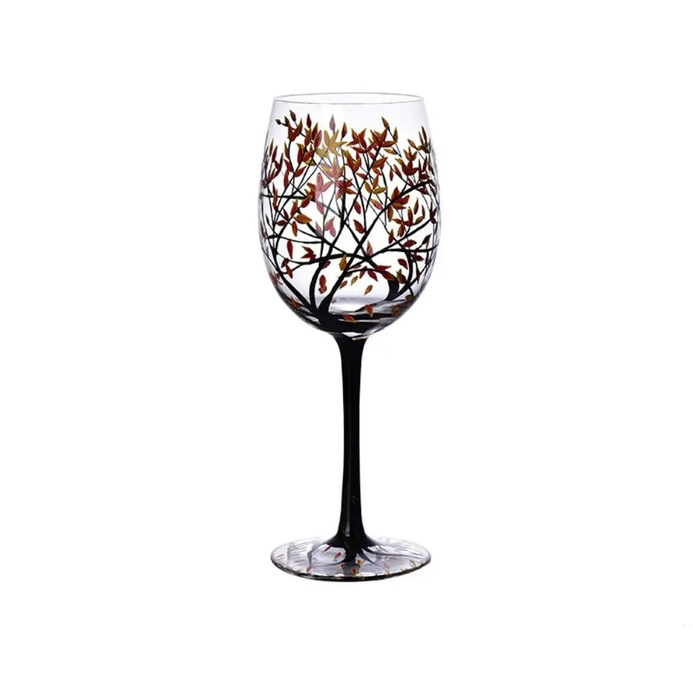 Four Seasons Trees Wine Glasses