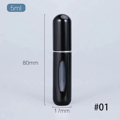 Travel Mini Perfume Refillable Atomizer Spray Bottle 5ml – Portable Perfume Spray for Travel & On-the-Go