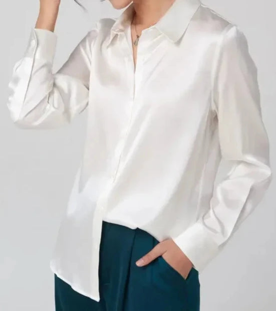 Soft and Breathable Women's 100% Silk Blouse