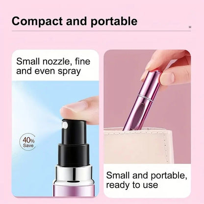 Travel Mini Perfume Refillable Atomizer Spray Bottle 5ml – Portable Perfume Spray for Travel & On-the-Go