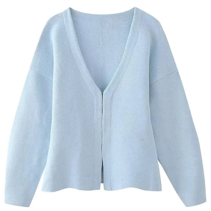 Women's Hidden Hook Fitted Knit Cardigan Sweater