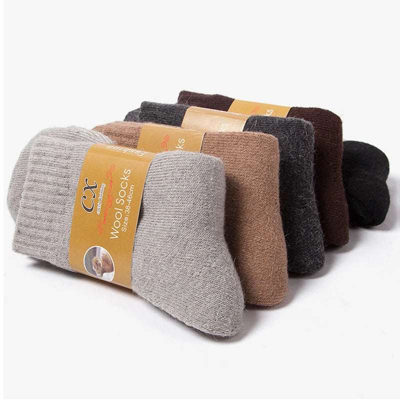 6-Pack Merino Wool Socks for Men – Heavy Duty Winter Wear