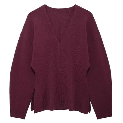 Women's Hidden Hook Fitted Knit Cardigan Sweater