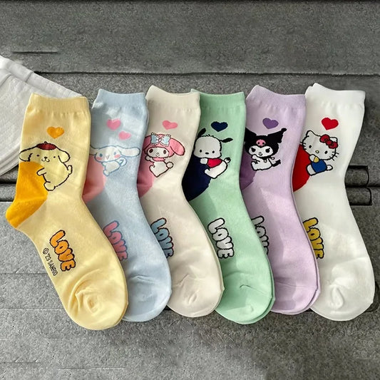 Hello Kitty Long Tube Casual Cotton Socks