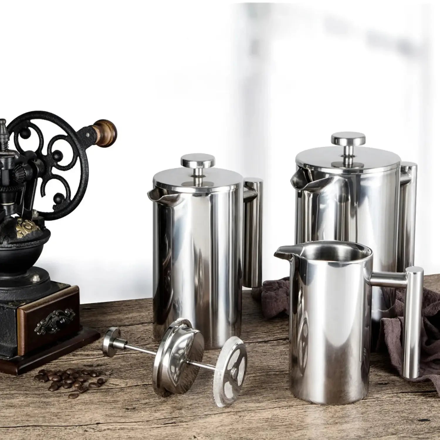 Stainless Steel French Press Coffee Maker for Delicious