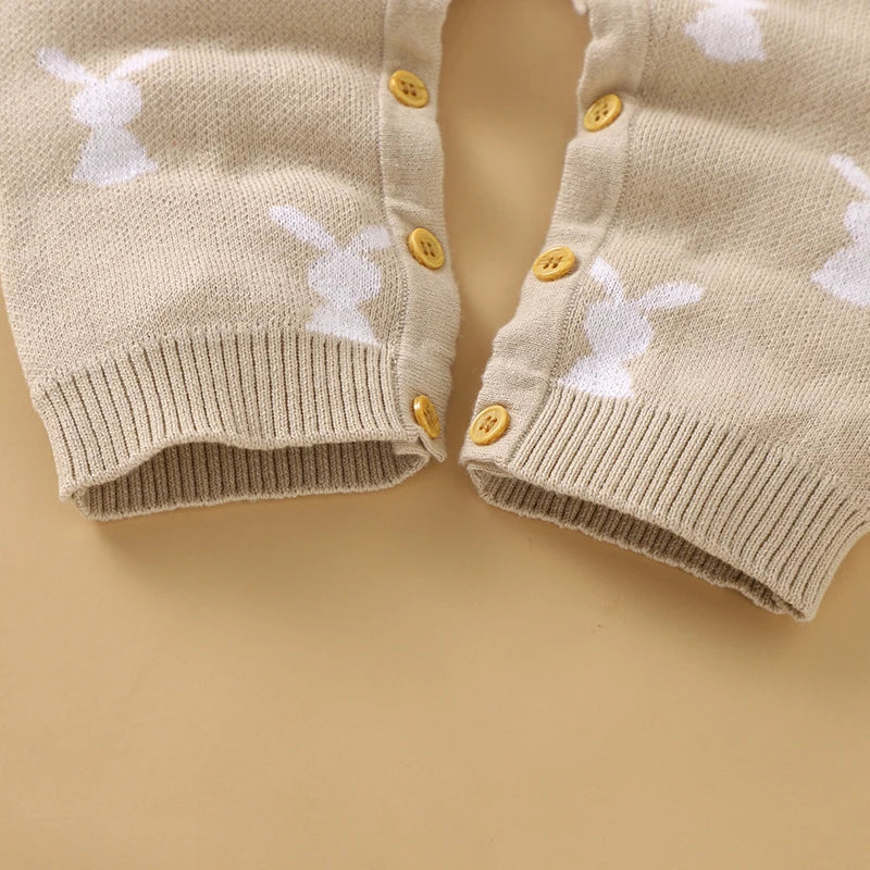 Adorable Knit Baby Romper for Easter 