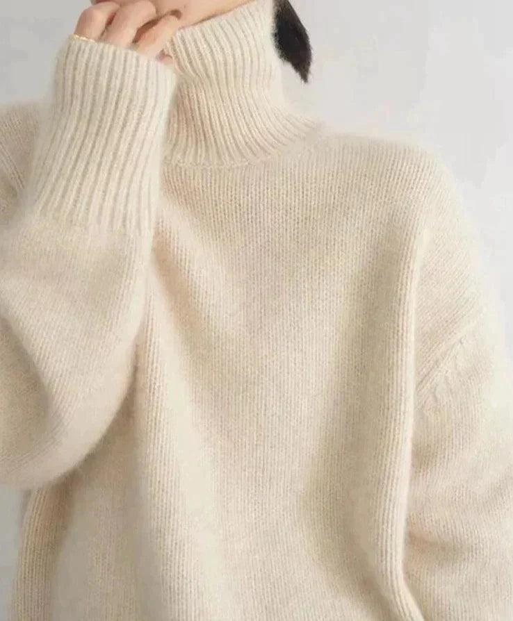 Best Seller 100% Merino Wool Turtleneck Sweater - sweater by The Nichole Collection