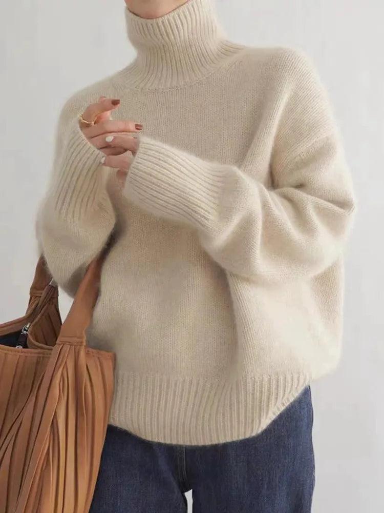 Best Seller 100% Merino Wool Turtleneck Sweater - sweater by The Nichole Collection