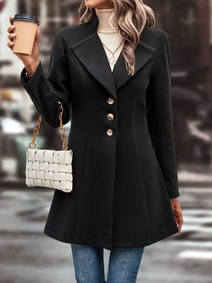 Stylish Lightweight Buttoned Coat for Everyday Wear