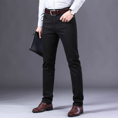 Casual Business Straight Stretch Denim Pants 