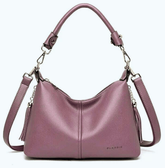 Celeste Genuine Leather Crossbody Bag - Genuine Leather by The Nichole Collection