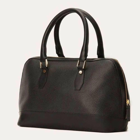 Chic MARIA Bag in Genuine Pebble Leather with Internal Zipper Pocket - by The Nichole Collection