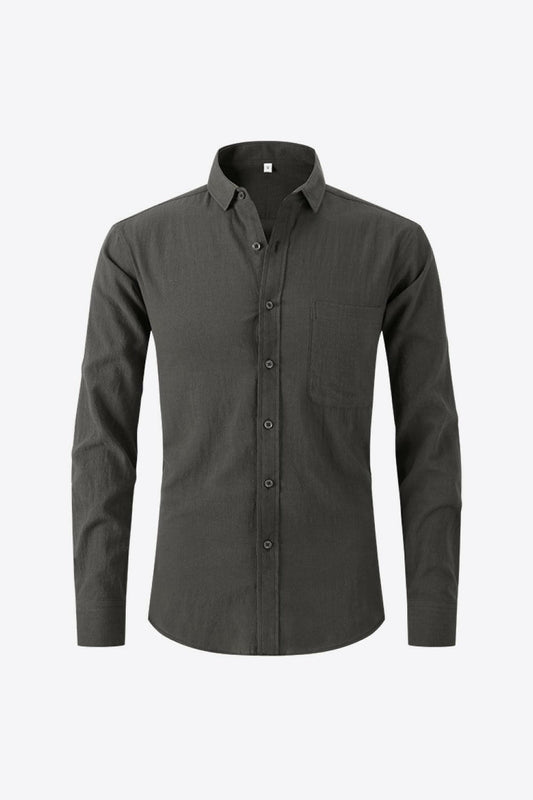 Classic Collared Long-Sleeve Shirt - Men's Shirts by The Nichole Collection