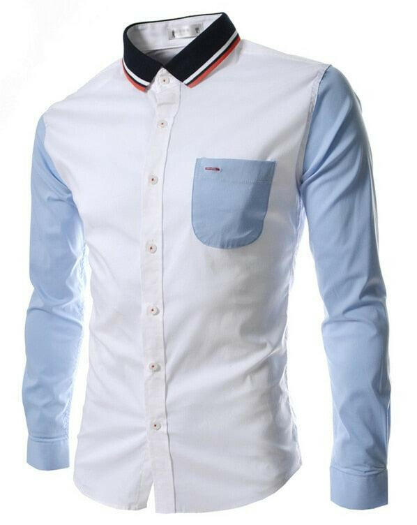 Comfortable Single Breasted Slim Fit Dress Shirt for Men - Men's Shirts by The Nichole Collection