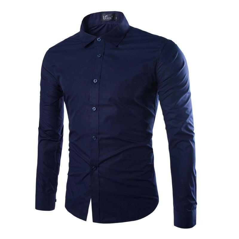 Comfortable Single Breasted Slim Fit Dress Shirt for Men - Men's Shirts by The Nichole Collection