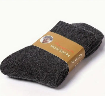 Men's Merino Wool Crew Socks - Perfect for Cold Days - Socks by The Nichole Collection