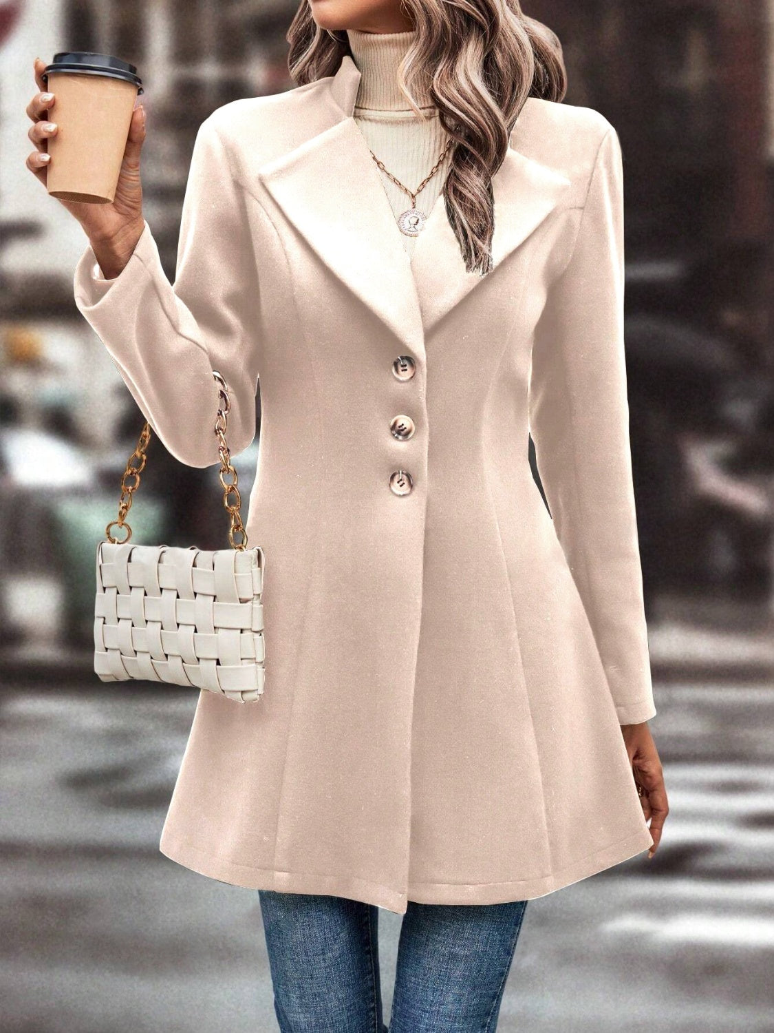 Stylish Lightweight Buttoned Coat for Everyday Wear