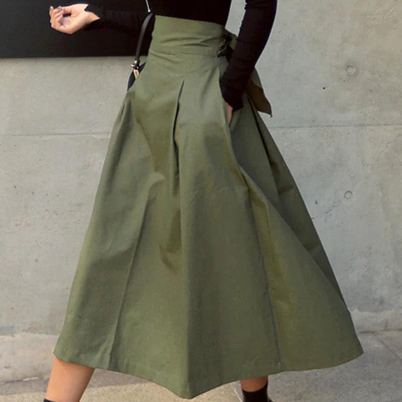 Elegant High Waist Bow Slim Skirt for a Sophisticated Look