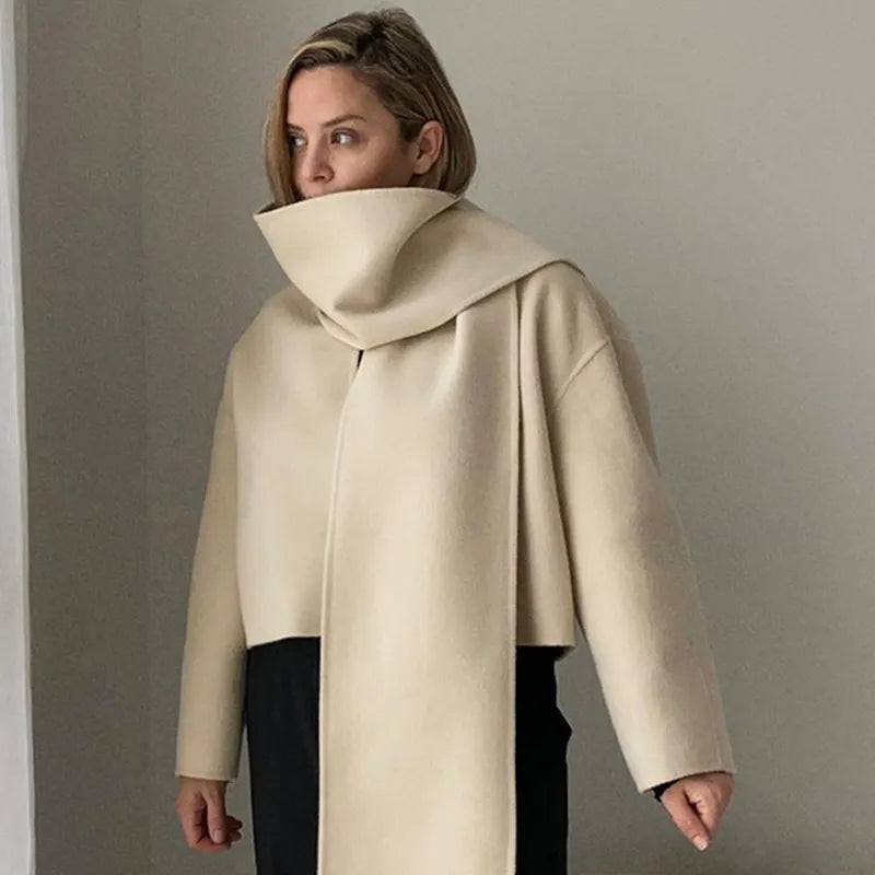 European Scarf Short Coat Women | On sale | The Nichole