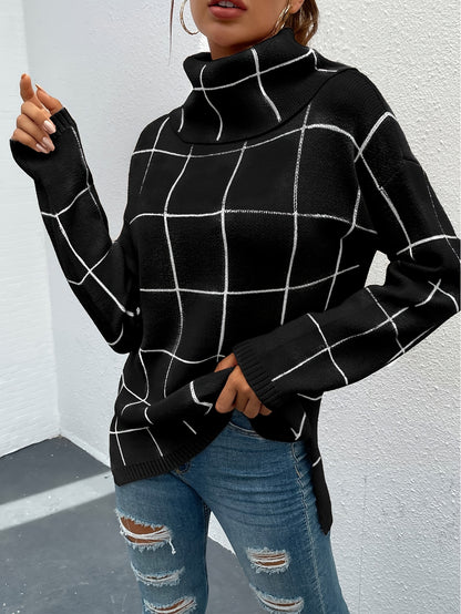 Women's Long Sleeve Loose Fit Sweater