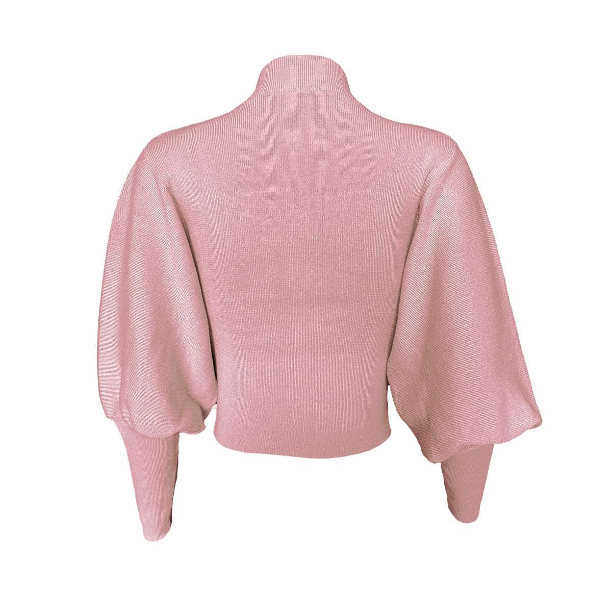 Fall Long Puff Sleeve Knitted Sweater