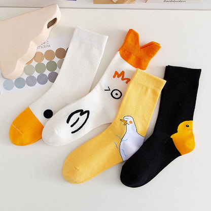Funny Crazy Goose Cotton Socks | On sale | 80% cotton 15%