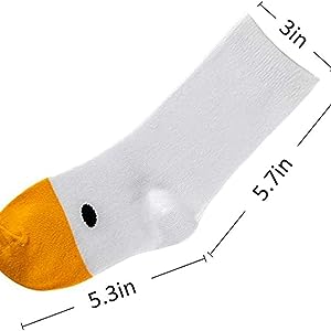 Funny Crazy Goose Cotton Socks | On sale | 80% cotton 15%