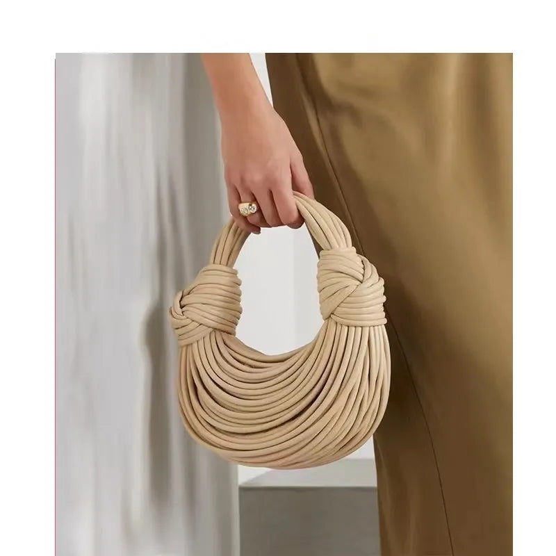 Gold Handwoven Noodle Bag